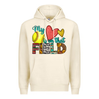 Tofu my heart is on that field softball Premium Hoodie - HRA Design Shop