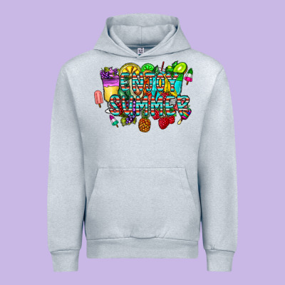 Enjoy Summer Urban Hoodie Designed By Cowhidedigitalart