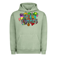 Pigment Oil Green enjoy summer Urban Hoodie - CowhideDigitalArt