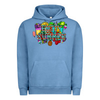 Pigment Pebble Blue enjoy summer Urban Hoodie - CowhideDigitalArt