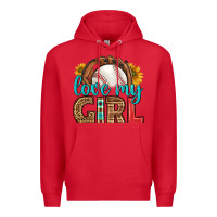 Red love my girl baseball Premium Hoodie - HRA Design Shop