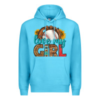 Ocean Blue love my girl baseball Premium Hoodie - HRA Design Shop