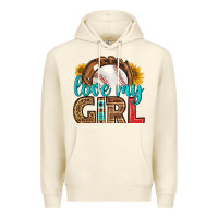 Sandshell love my girl baseball Premium Hoodie - HRA Design Shop