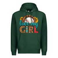 Sports Green love my girl baseball Premium Hoodie - HRA Design Shop