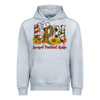 Heather Grey christmas lpn licensed practical nurse Urban Hoodie - FaDigitalArtStudio