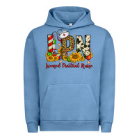 Pigment Pebble Blue christmas lpn licensed practical nurse Urban Hoodie - FaDigitalArtStudio