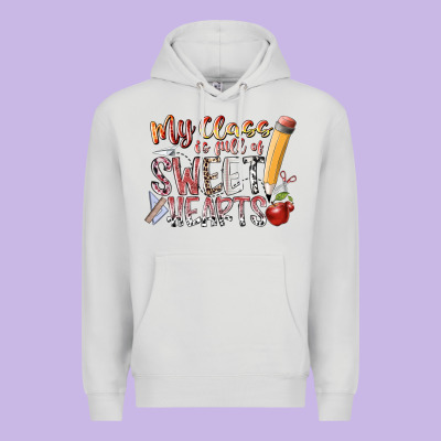 My Class Is Full Of Sweet Hearts Premium Hoodie Designed By Racoondesign