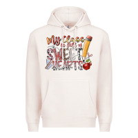 Pale Pink my class is full of sweet hearts Premium Hoodie - RacoonDesign