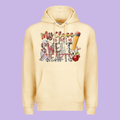 My Class Is Full Of Sweet Hearts Premium Hoodie Designed By Racoondesign