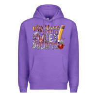 Purple my class is full of sweet hearts Premium Hoodie - RacoonDesign