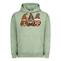 Pigment Oil Green coffee gnomes Urban Hoodie - RacoonDesign