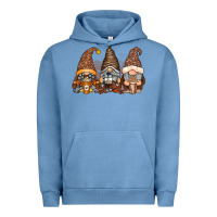 Pigment Pebble Blue coffee gnomes Urban Hoodie - RacoonDesign