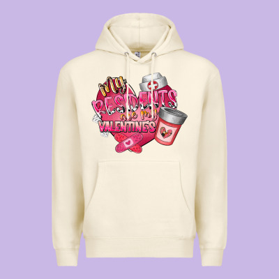 My Residents Are My Valentine Premium Hoodie Designed By Racoondesign