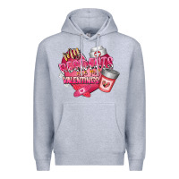 Heather Grey my residents are my valentine Premium Hoodie - RacoonDesign