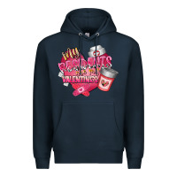 Navy my residents are my valentine Premium Hoodie - RacoonDesign