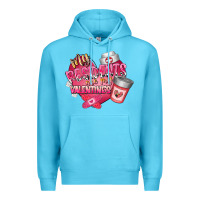 Ocean Blue my residents are my valentine Premium Hoodie - RacoonDesign