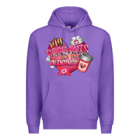 Purple my residents are my valentine Premium Hoodie - RacoonDesign