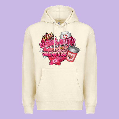 My Residents Are My Valentine Premium Hoodie Designed By Racoondesign