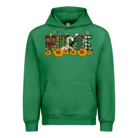 Emerald christmas nurse sunflower Urban Hoodie - FaDigitalArtStudio