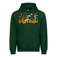 Forest Green christmas nurse sunflower Urban Hoodie - FaDigitalArtStudio