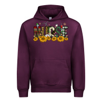 Mauve Wine christmas nurse sunflower Urban Hoodie - FaDigitalArtStudio