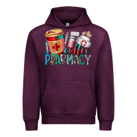 Mauve Wine coffee pharmacy Urban Hoodie - RacoonDesign
