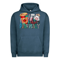 Pigment Midnight Navy coffee pharmacy Urban Hoodie - RacoonDesign