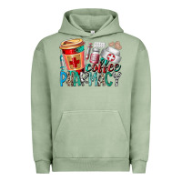 Pigment Oil Green coffee pharmacy Urban Hoodie - RacoonDesign