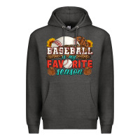 Charcoal Heather baseball is my favorite season Premium Hoodie - HRA Design Shop