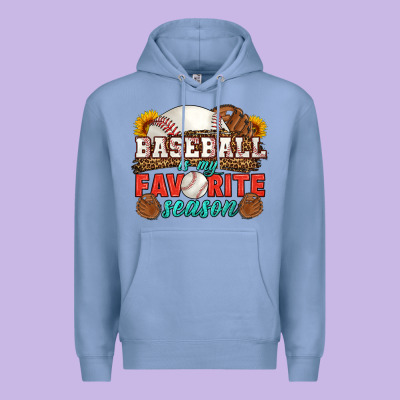 Baseball Is My Favorite Season Premium Hoodie Designed By Hra Design Shop