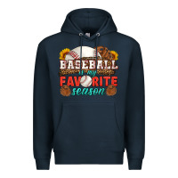 Navy baseball is my favorite season Premium Hoodie - HRA Design Shop