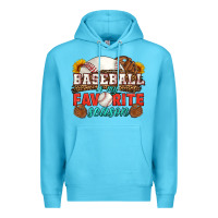 Ocean Blue baseball is my favorite season Premium Hoodie - HRA Design Shop