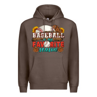 Coffee baseball is my favorite season Premium Hoodie - HRA Design Shop