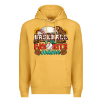 Baseball Is My Favorite Season Premium Hoodie | Teevron