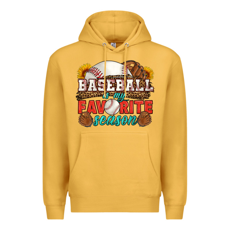 Baseball Is My Favorite Season Premium Hoodie by HRA Design Shop | Teevron