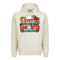 Oatmeal Heather baseball is my favorite season Premium Hoodie - HRA Design Shop