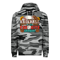 Slate Camo baseball is my favorite season Premium Hoodie - HRA Design Shop
