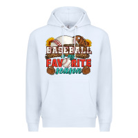 White baseball is my favorite season Premium Hoodie - HRA Design Shop