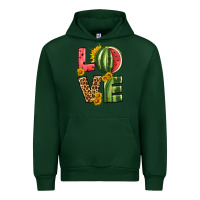 Forest Green love watermelon Urban Hoodie - HRA Design Shop
