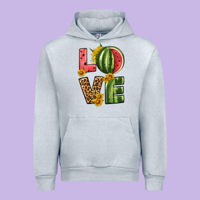 Love Watermelon Urban Hoodie Designed By Hra Design Shop