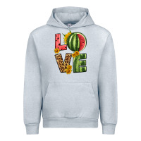 Heather Grey love watermelon Urban Hoodie - HRA Design Shop