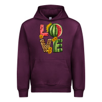 Mauve Wine love watermelon Urban Hoodie - HRA Design Shop