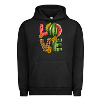 Pigment Black love watermelon Urban Hoodie - HRA Design Shop