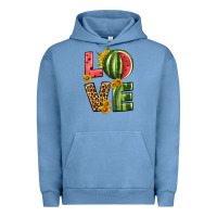 Pigment Pebble Blue love watermelon Urban Hoodie - HRA Design Shop