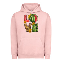 Pigment Salmon love watermelon Urban Hoodie - HRA Design Shop