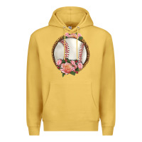 Antique Gold western baseball with roses Premium Hoodie - HRA Design Shop