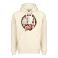Sandshell western baseball with roses Premium Hoodie - HRA Design Shop