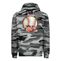 Slate Camo western baseball with roses Premium Hoodie - HRA Design Shop