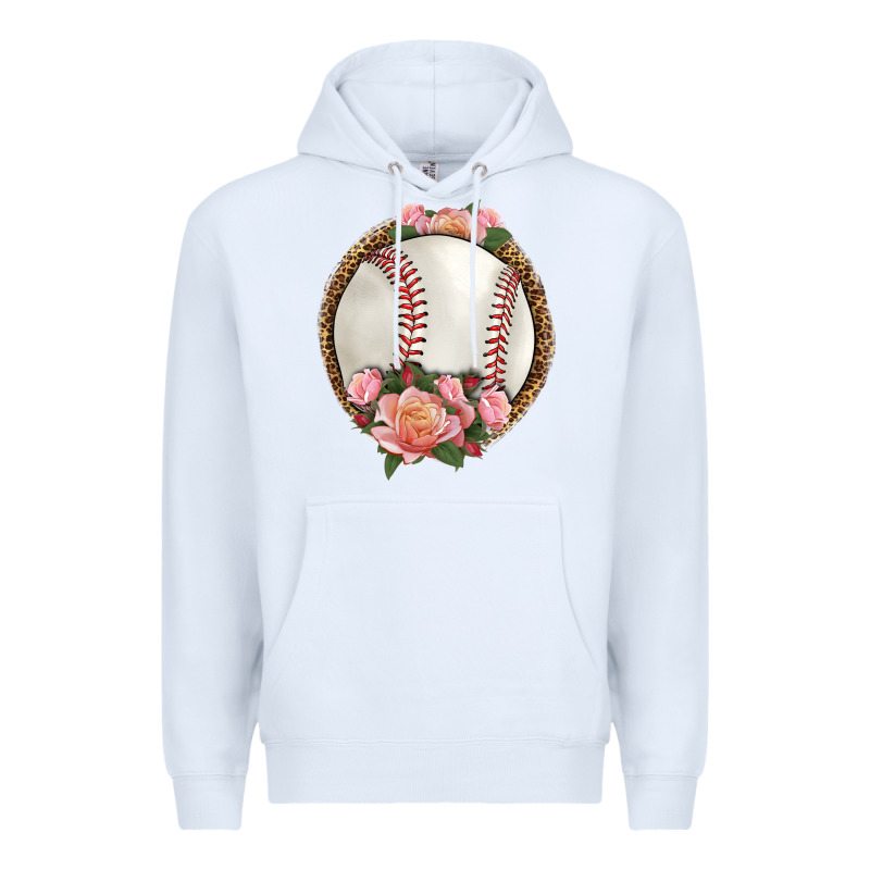 Western Baseball With Roses Premium Hoodie by HRA Design Shop | Teevron