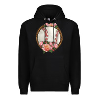 Black western baseball with roses Premium Hoodie - HRA Design Shop